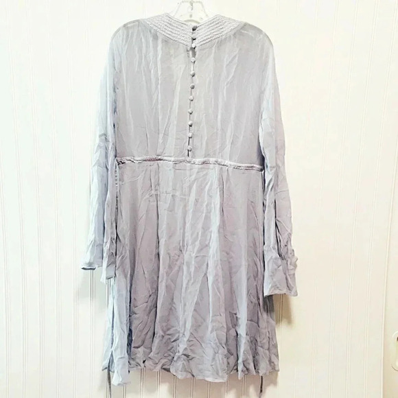 Anthropologie Size M Gray Ghost London Belled Peasant Dress NEW! - Picture 9 of 10